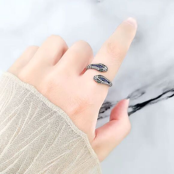 Serpenti Sterling Silver Ring - Picture 4 of 10